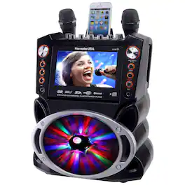 Karaoke USA - GF846 KARAOKE MACHINE WITH DVD/CDG/MP3G
