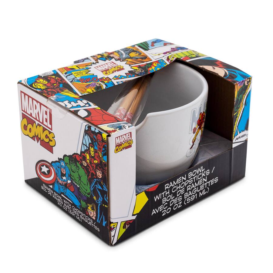 Marvel Spoon Rest Marvel Comics Classic Characters 20 Ounce Ceramic Ramen Bowl With ...