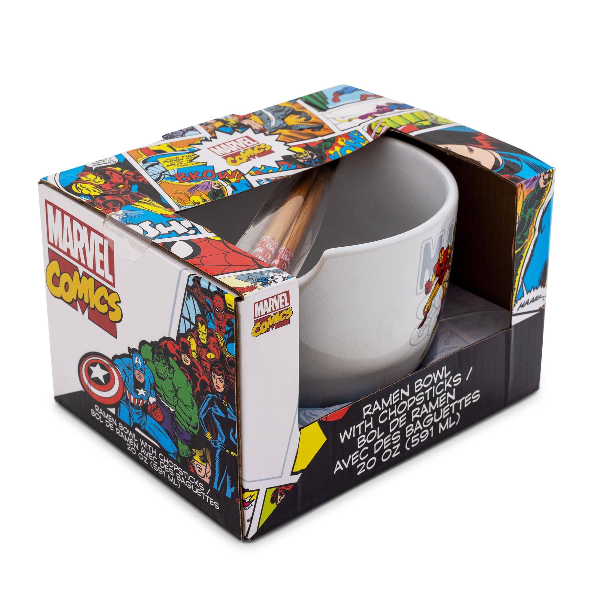 MARVEL COMICS

RAMEN BOWL WITH CHOPSTICKS
BOL DE RAMEN AVEC BAGUETTES
20 OZ (591 ML)

MARVEL COMICS