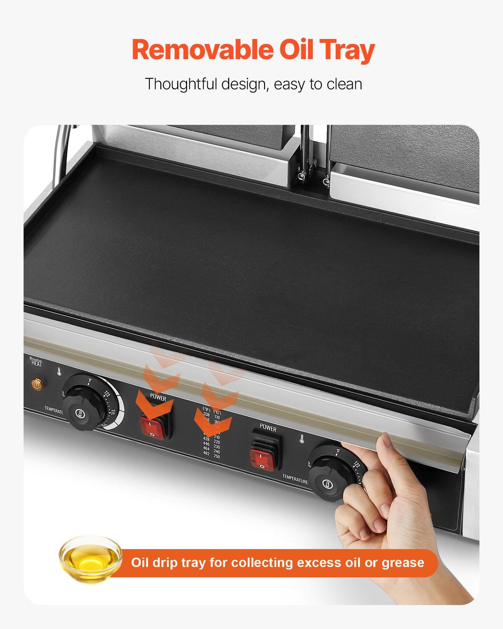 Removable Oil Tray  
Thoughtful design, easy to clean  

Oil drip tray for collecting excess oil or grease