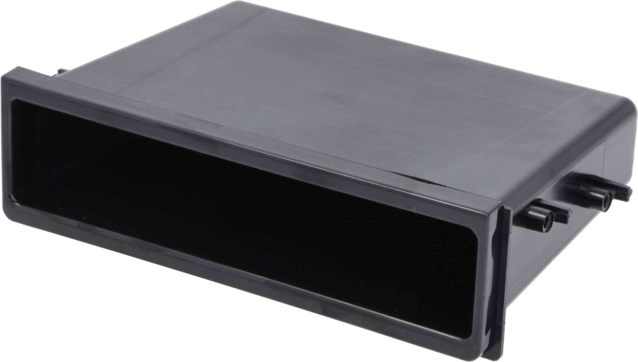 Left. Metra - Universal DIN‑Size Radio Pocket for Select Metra Dash Kits - Matte black.