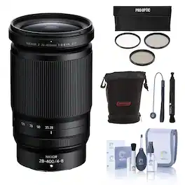 Bundle - Nikon - NIKKOR Z 28-400mm f/4-8 VR Lens, with Included Value