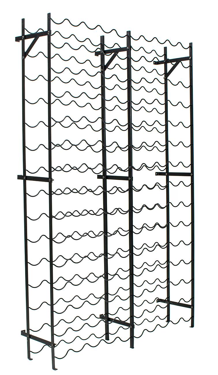 Alt View 4. Sorbus - Sorbus Wine Rack Freestanding Floor - Wine Bottle Holder Holds 150 Bottles of Wine - 150 Bottle Capacity Wine Storage - Jet Black.