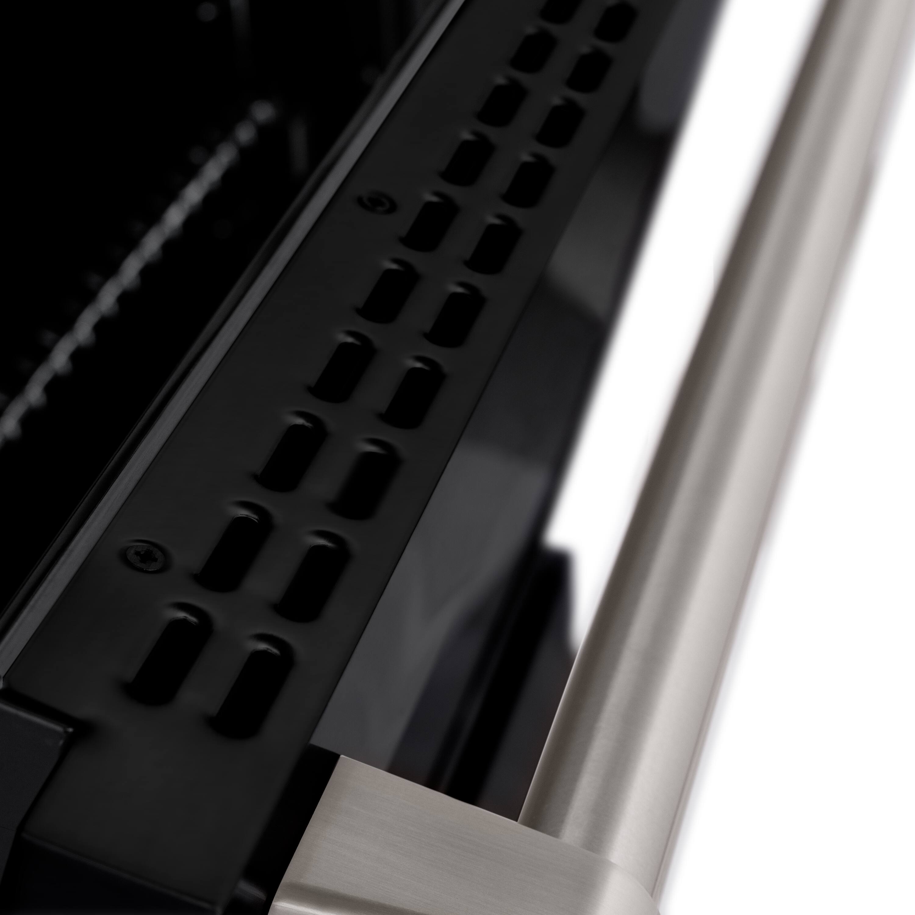 Alt View 11. ZLINE - ZLINE 36" Paramount Dual Fuel Black Matte Door Range w/ 6 Burners & Convection Oven (SDR-BLM-36) - Black.