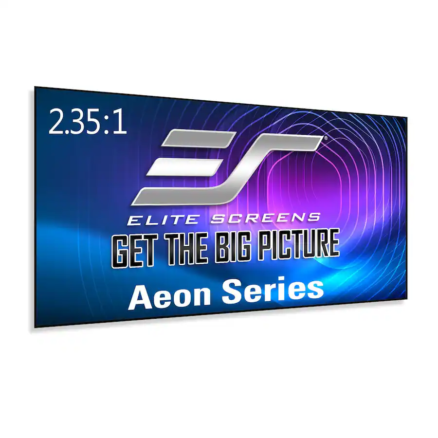 Projector Panel Formats Elite Screens Aeon CineWhite EDGE FREE Fixed Frame Matte White ...