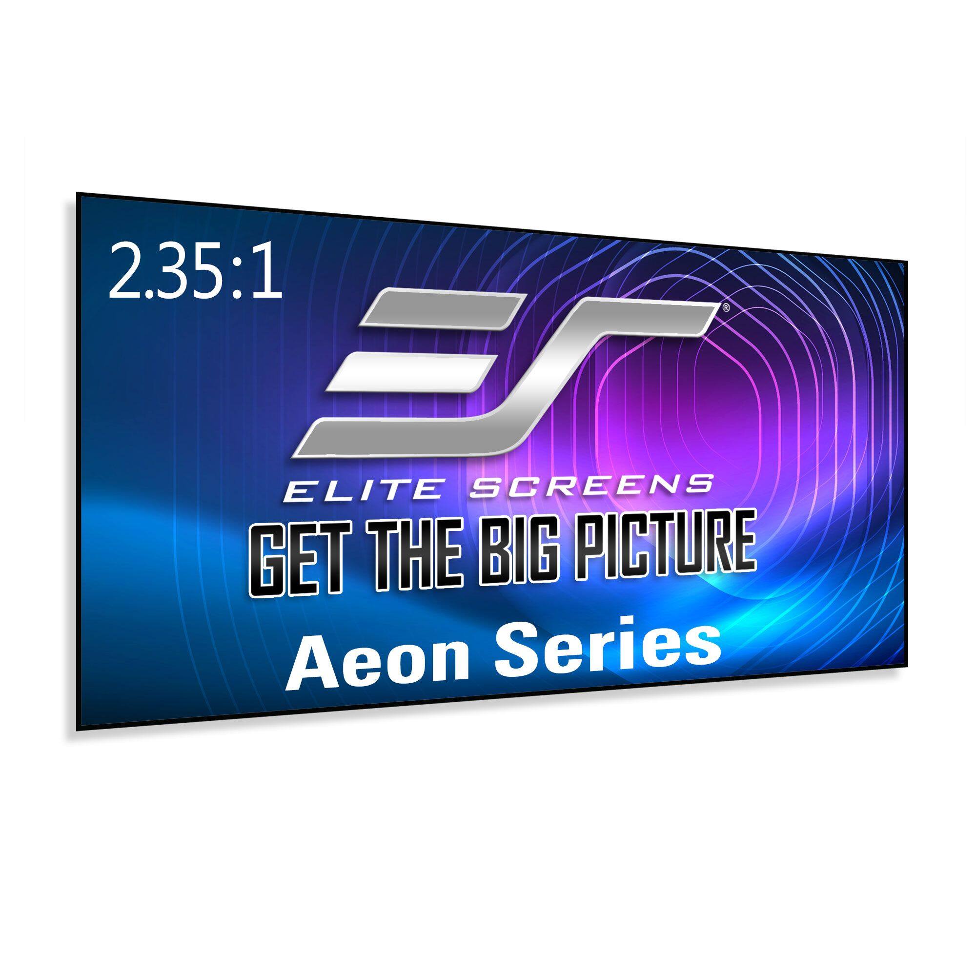 Elite Screens - Aeon CineWhite® UHD-B EDGE FREE Fixed Frame Matte White Cinemascope Screen, 158" diag., 2.35:1, AR158WH2-WIDE - Edgeless