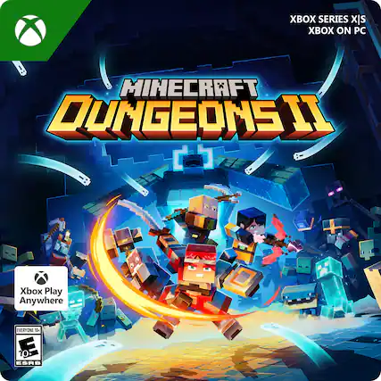 Minecraft Dungeons II
Xbox Series X|S
Xbox on PC
Xbox Play Anywhere
Everyone 10+
ESRB - E10+ (Everyone 10+)