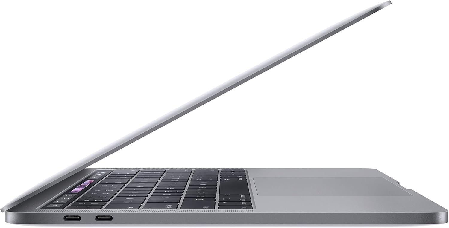 Left. Apple - MacBook Pro 13.3" (Mid 2019) Intel Core i5-8279U CPU @ 2.40GHz A1989 8GB RAM 256GB SSD - Space Gray.