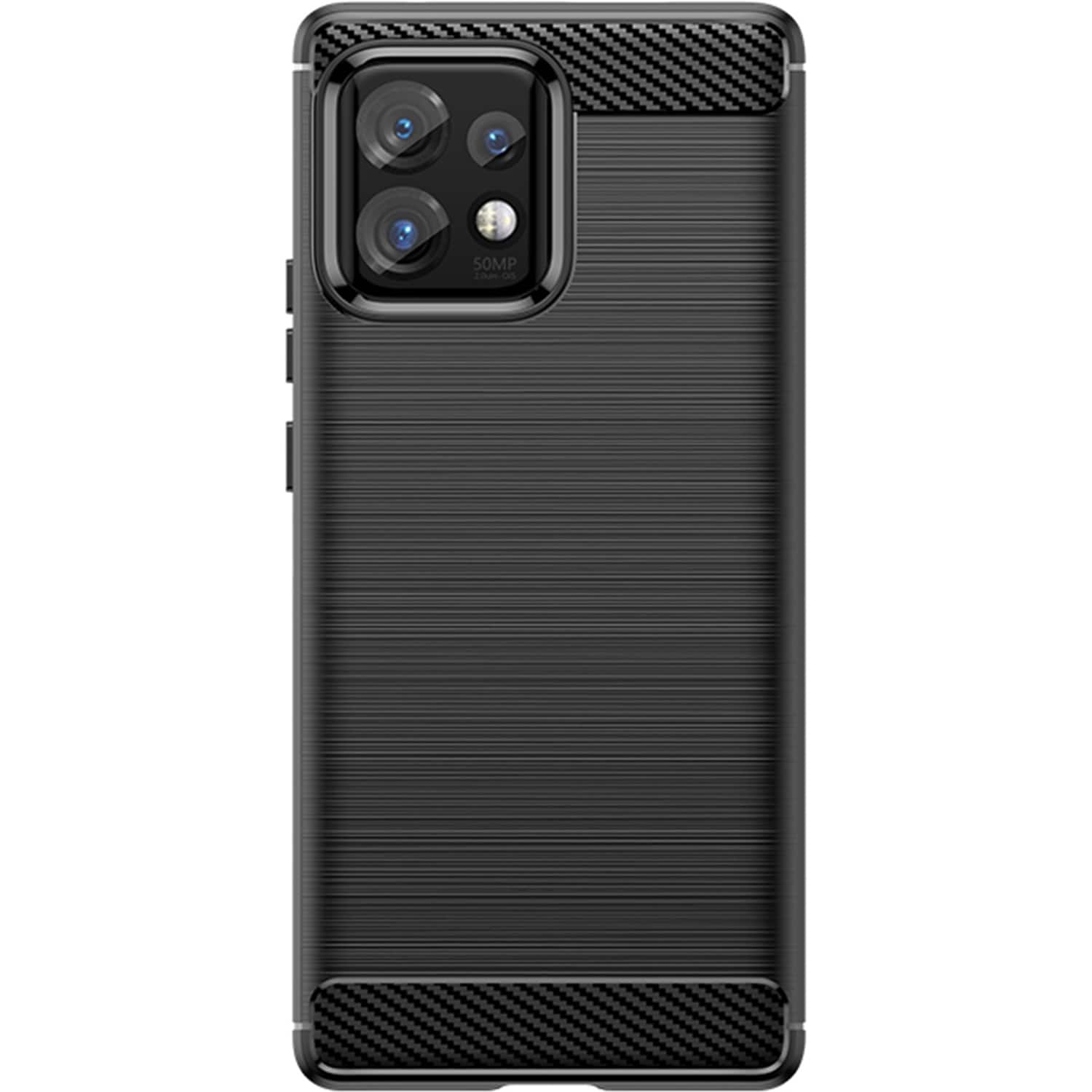 Front. SaharaCase - Anti-Slip Series Case for Motorola Edge+ (2023) - Black.