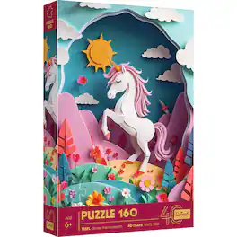 Trefl - Kids 40th Anniversary Unicorn 160 Piece Paper Art Puzzle