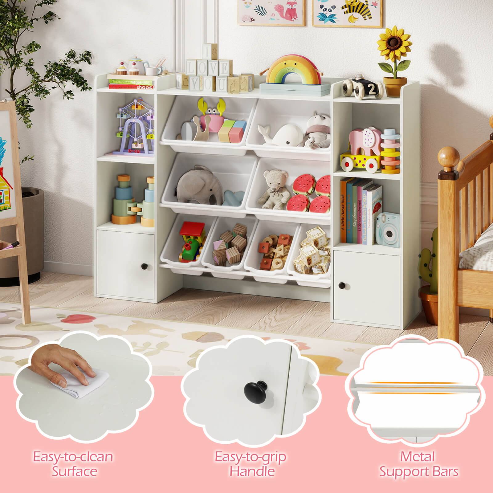 Easy-to-clean Surface  
Easy-to-grip Handle  
Metal Support Bars