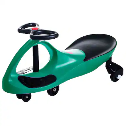 Front. Lil Rider - Wiggle Car for Ages 3 and Up - Twist, Wiggle, and Go (Green).