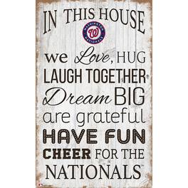 Fan Creations - Washington Nationals 11'' x 19'' Team In This House Sign - Multicolor