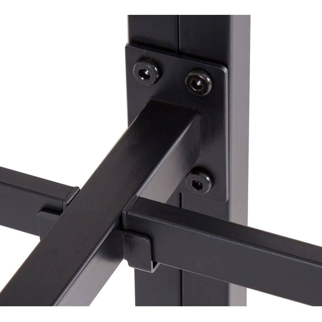 Left. Hivvago - Hivvago King size Sturdy Metal Platform Bed Frame - Holds up to 2,200 lbs - Black.