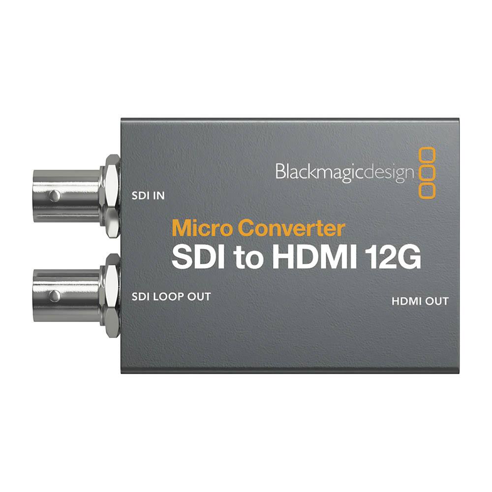 Blackmagicdesign  
Micro Converter  
SDI to HDMI 12G  
SDI IN  
SDI LOOP OUT  
HDMI OUT