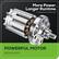 More Power. Longer Runtime.
Compared with brushed motor
POWERFUL MOTOR
BRUSHLESS