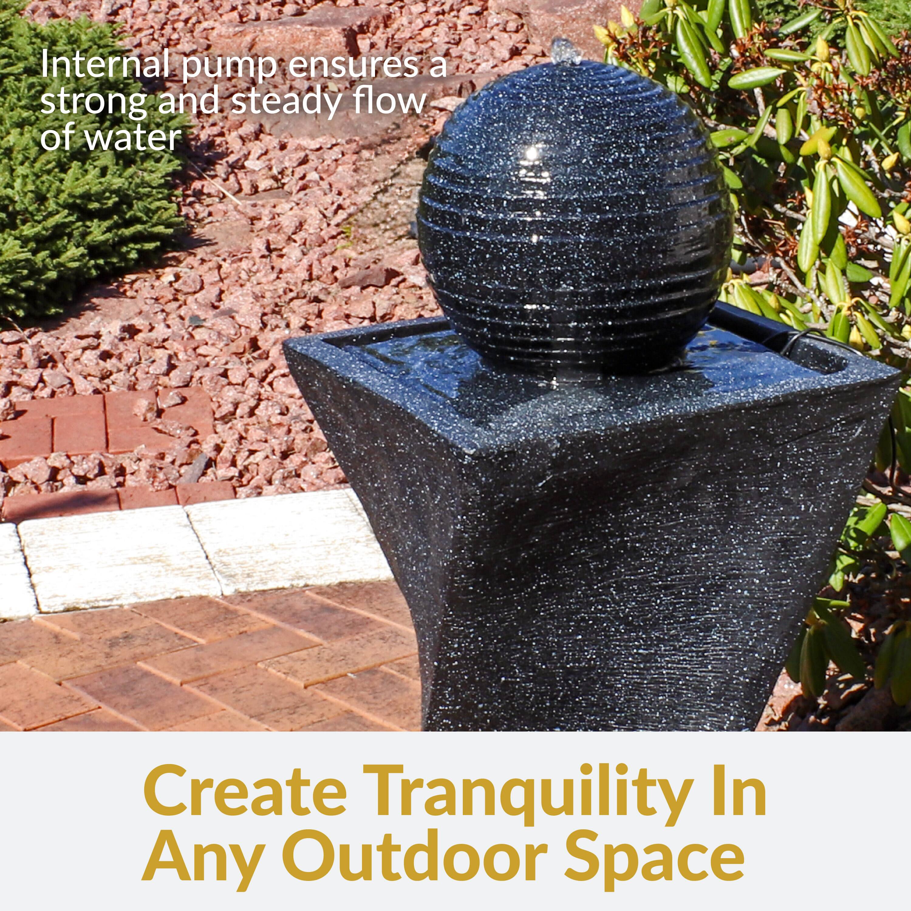 Internal pump ensures a strong and steady flow of water

Create Tranquility In Any Outdoor Space