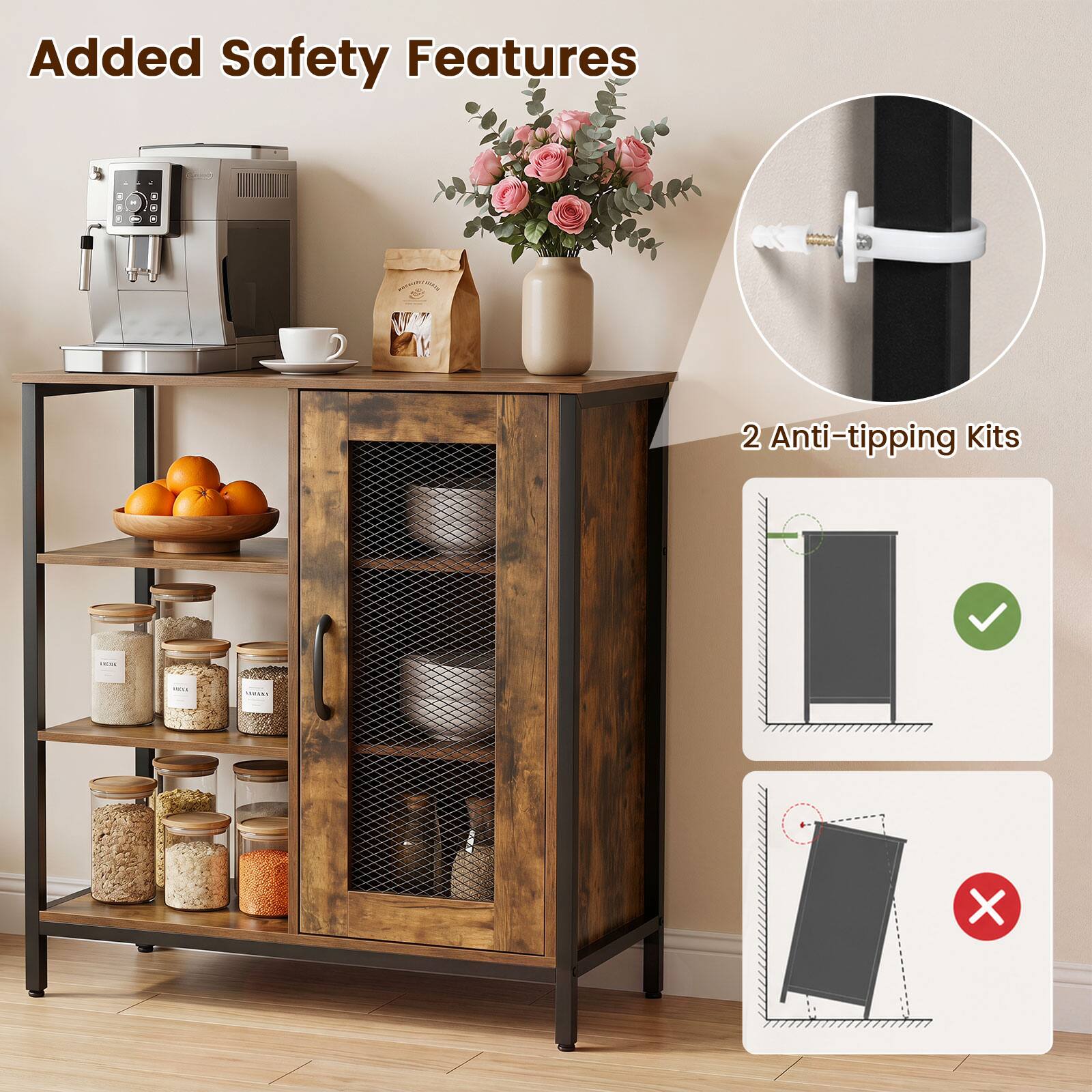 Added Safety Features: PAS Ter 2 Anti-tipping Kits