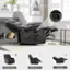 Manual Recliner C Footrest Reading Book Watching TV Napping