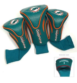 Team Golf - Miami Dolphins 3-Pack Contour Headcover Set - Multicolor