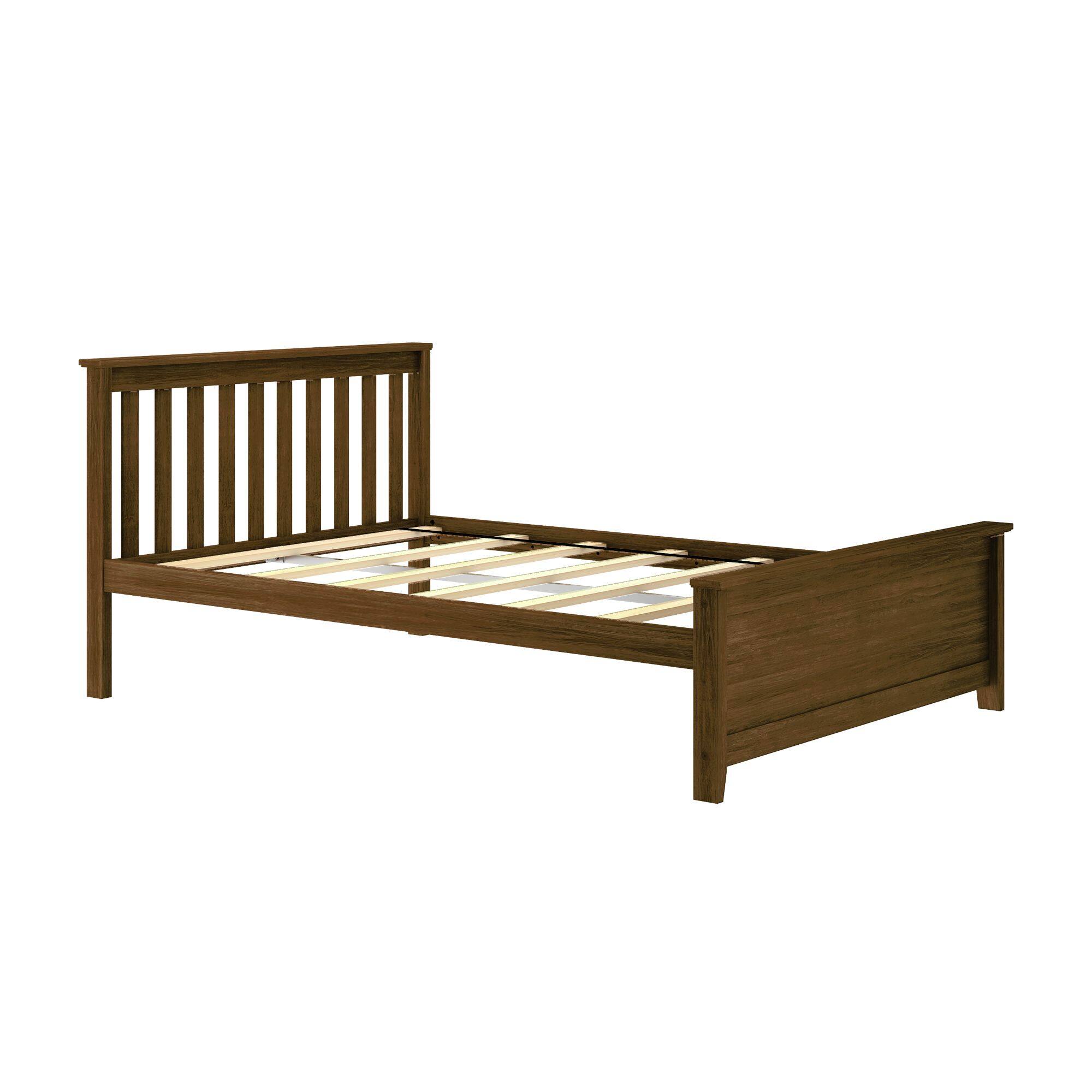 Alt View 2. Plank+Beam - Classic Full-Size Platform Bed, Walnut - Walnut.