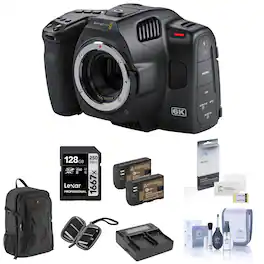 Bundle - Blackmagic Design - Pocket Cinema Camera 6K Pro with Premium Accessories Kit