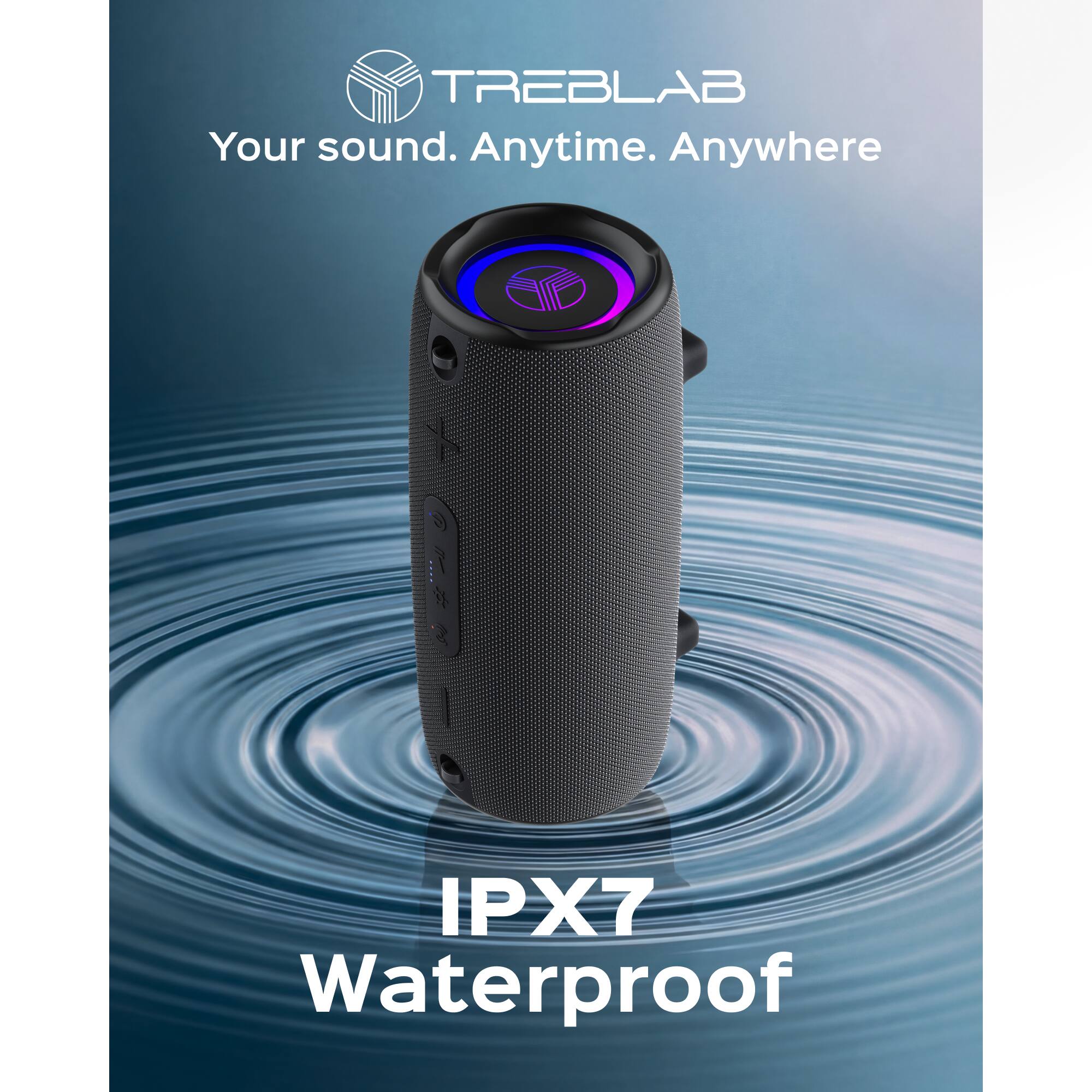TREBLAB  
Your sound. Anytime. Anywhere  
IPX7 Waterproof