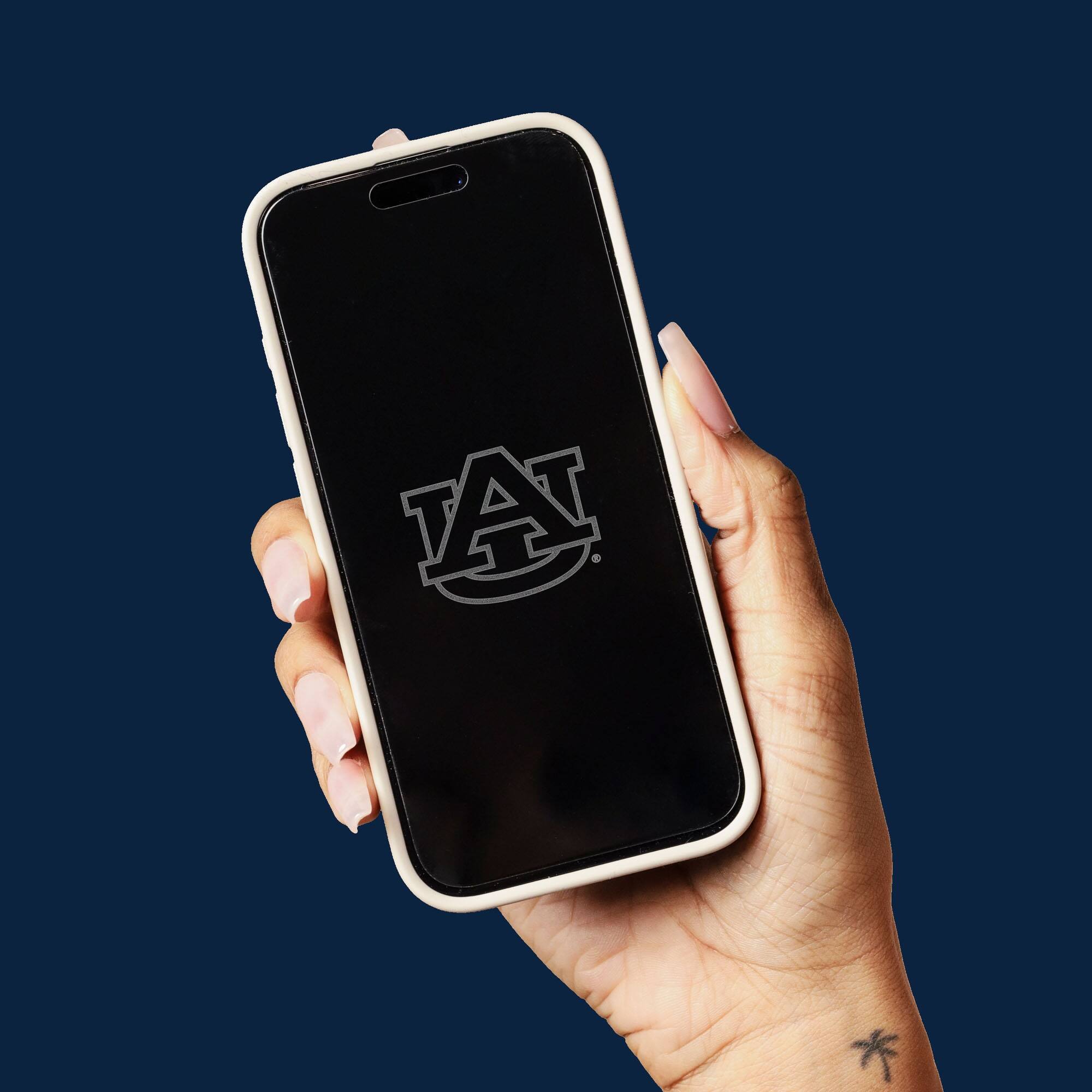 Alt View 3. Screen Skinz - Auburn Tigers Clear iPhone Screen Protector - 16 Pro - Multicolor.