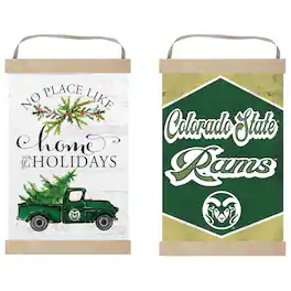 Jardine - Colorado State Rams 12" x 20" Reversible Banner Sign - White