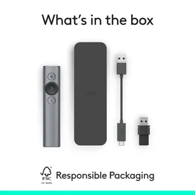 Logitech Spotlight Presentation Remote with 100 ft Range and