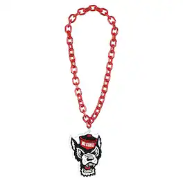 WinCraft - NC State Wolfpack Big Chain Logo Necklace - Multicolor