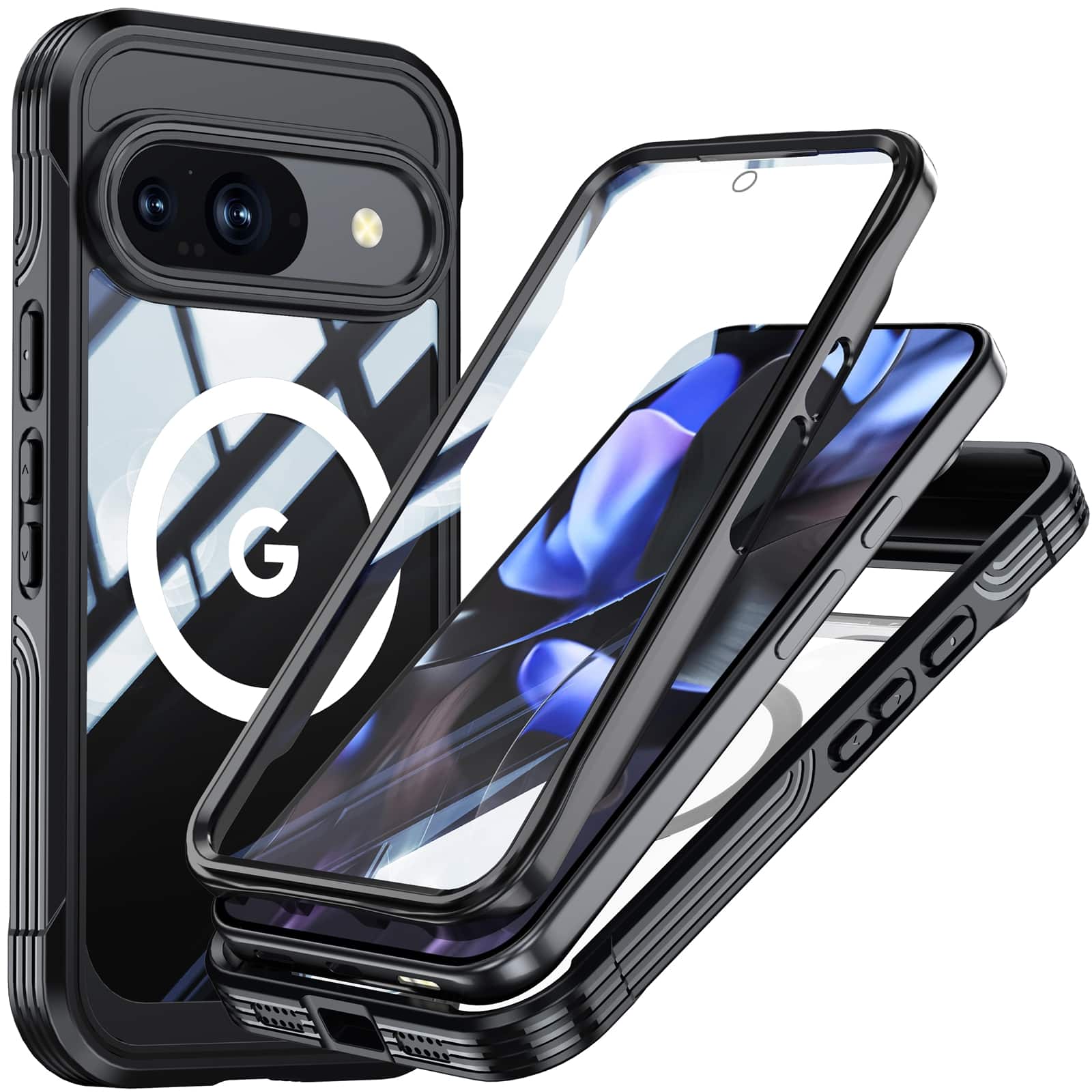 UUCOVER - Full Body Case for Google Pixel 10 /10 Pro, Shockproof Case Built-in Screen Protector Compatible with Mag Safe Cover - Black price history on PriceWatchPro