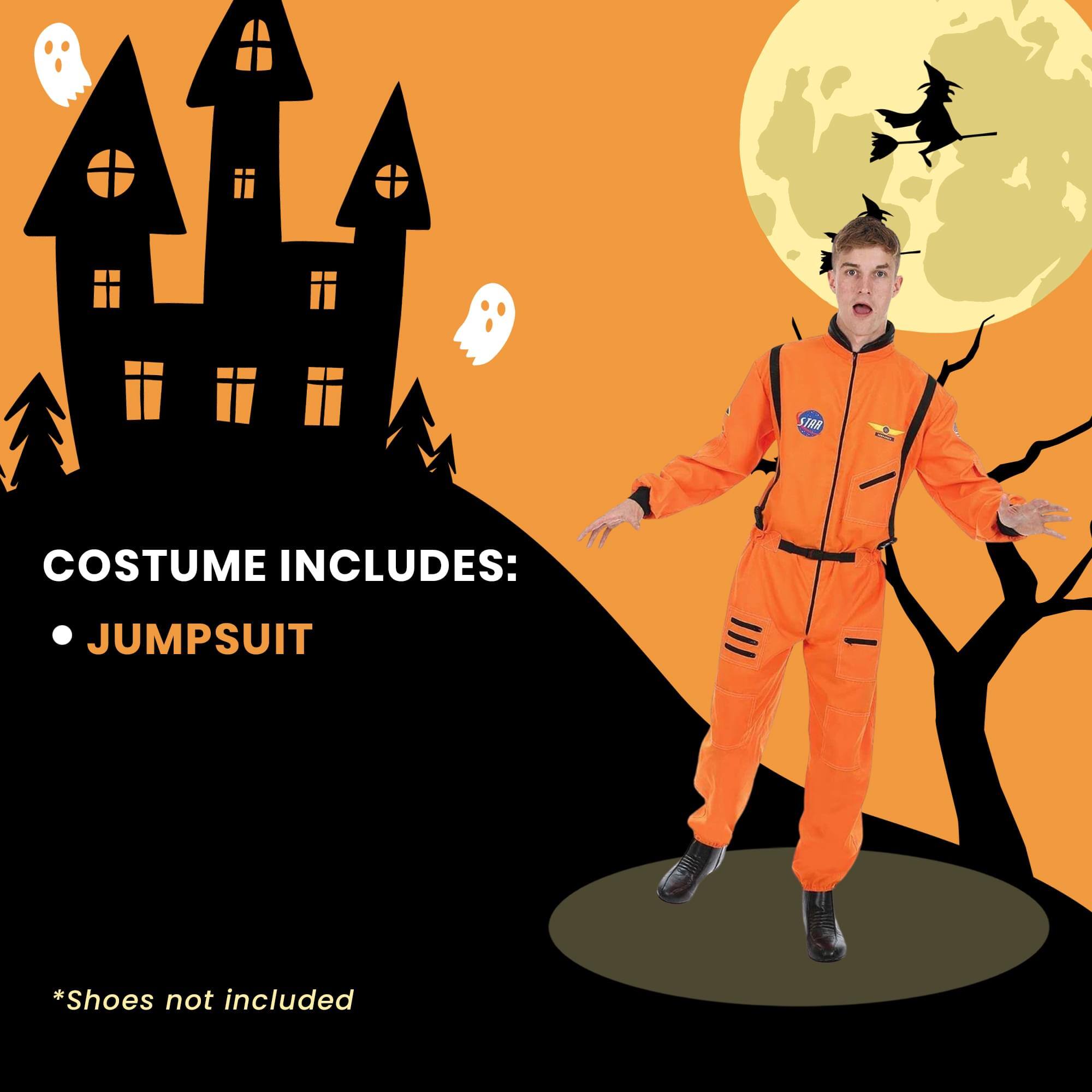 COSTUME INCLUDES:  
- JUMPSUIT  

*Shoes not included