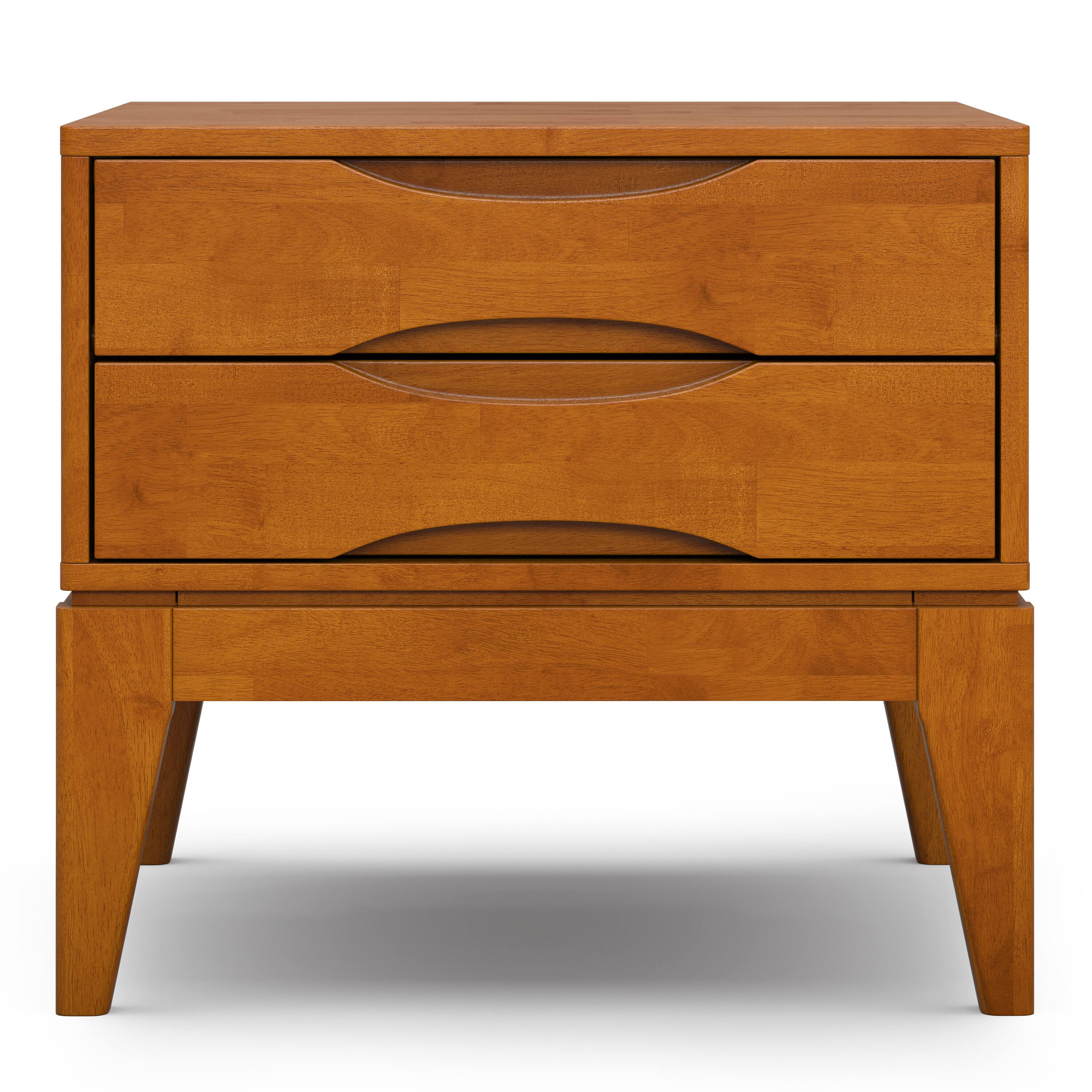 Alt View 12. Simpli Home - Harper End Table - Teak Brown.