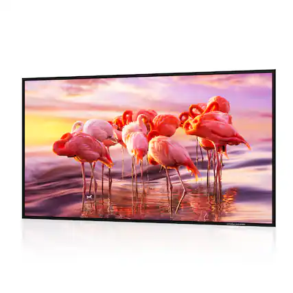 Front. Ultimea - ULTIMEA E-ALR 120" 16:9 Home Projector Screen, Portable & Lightweight - Black.