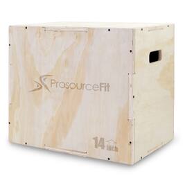 ProsourceFit - 3-in-1 Wood Plyometric Jump Box, 16/12/14 - Beige