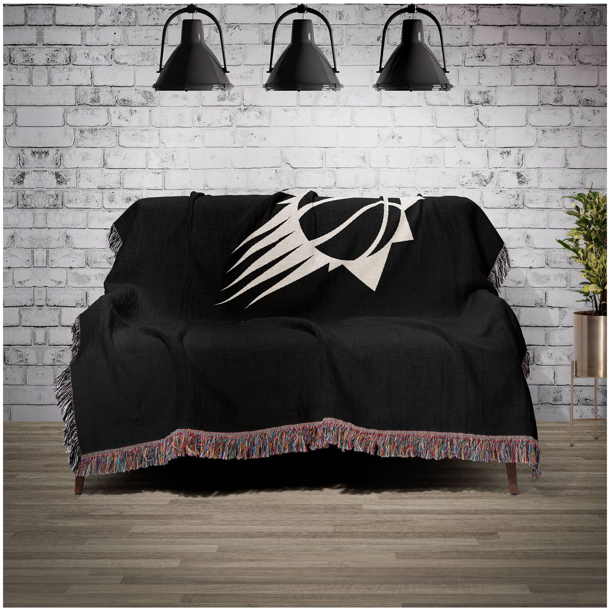 Alt View 1. Chad & Jake - Phoenix Suns Woven Blanket - Black.
