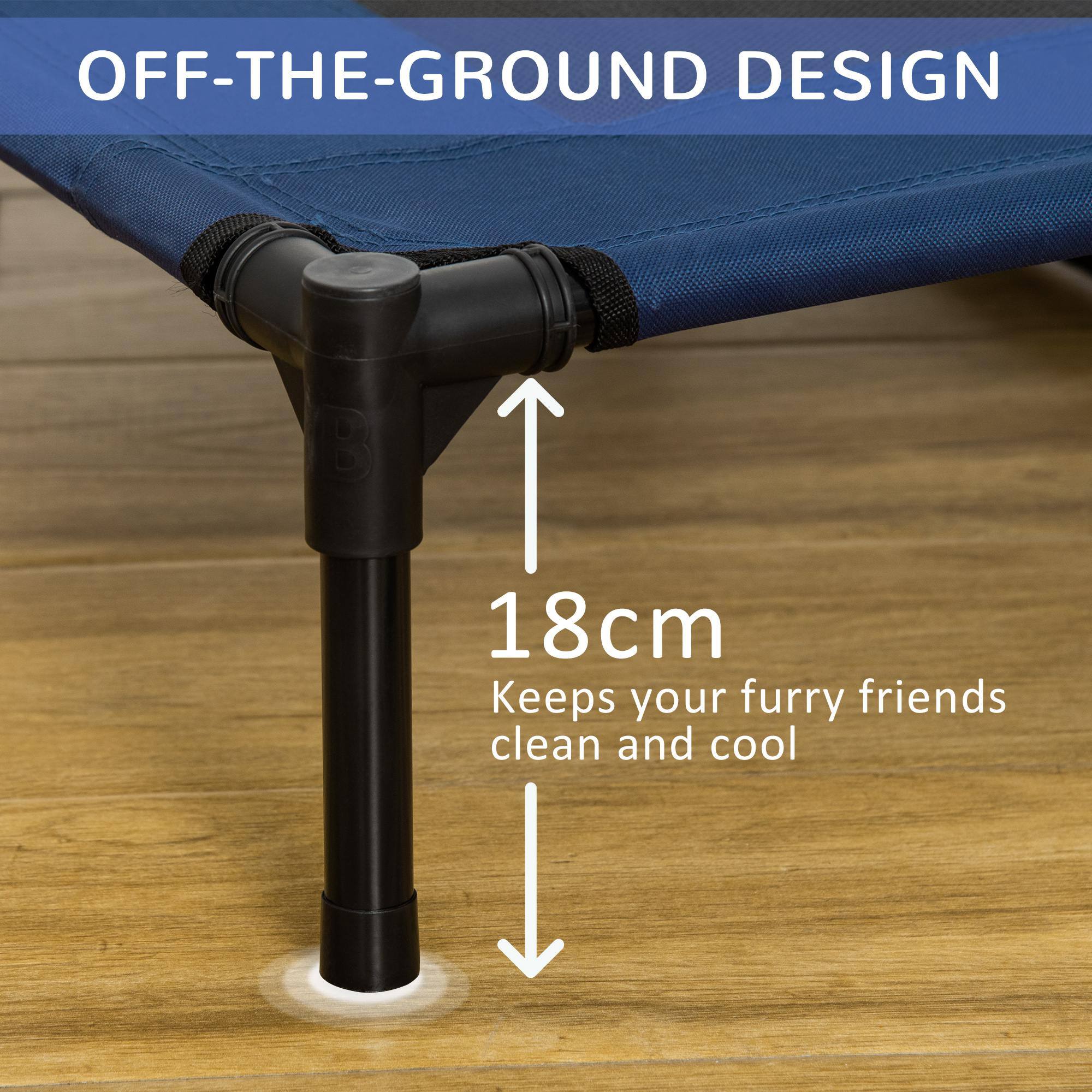 OFF-THE-GROUND DESIGN

18cm  
Keeps your furry friends clean and cool