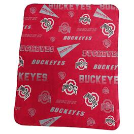 Logo Brands - Ohio State Buckeyes 50" x 60" Classic Fleece Blanket - Multicolor