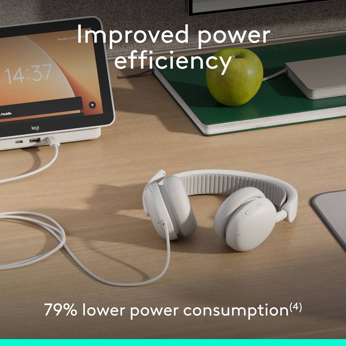 Mandoy. June Improved power efficiency 14:37 | Huddle logi 79% lower power consumption(4)