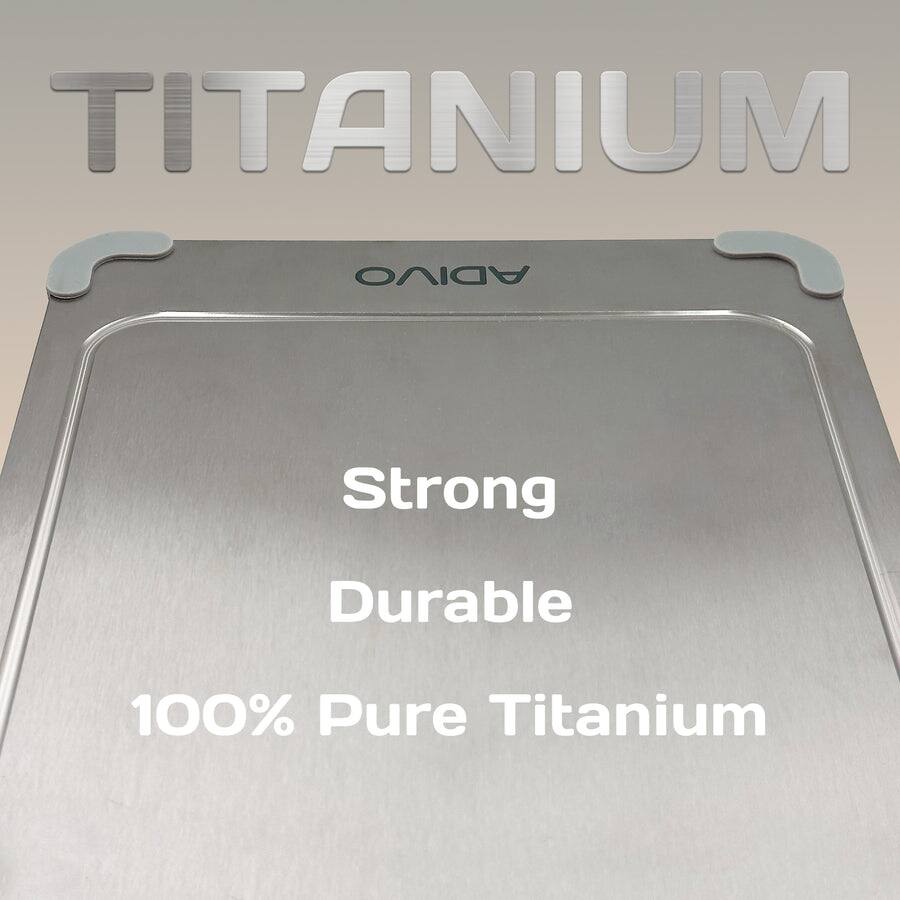 TITANIUM  
Strong  
Durable  
100% Pure Titanium