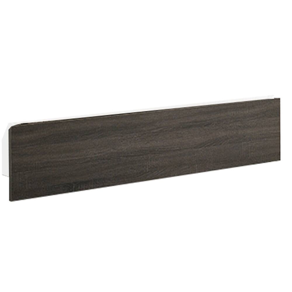 Alt View 1. Manhattan Lane - Wooden Eastern king Bed with Button Tufted Headboard - Gray and Brown.