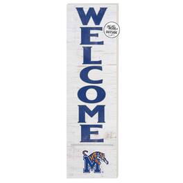 Jardine - Memphis Tigers 10'' x 35'' Indoor/Outdoor Welcome Sign - White