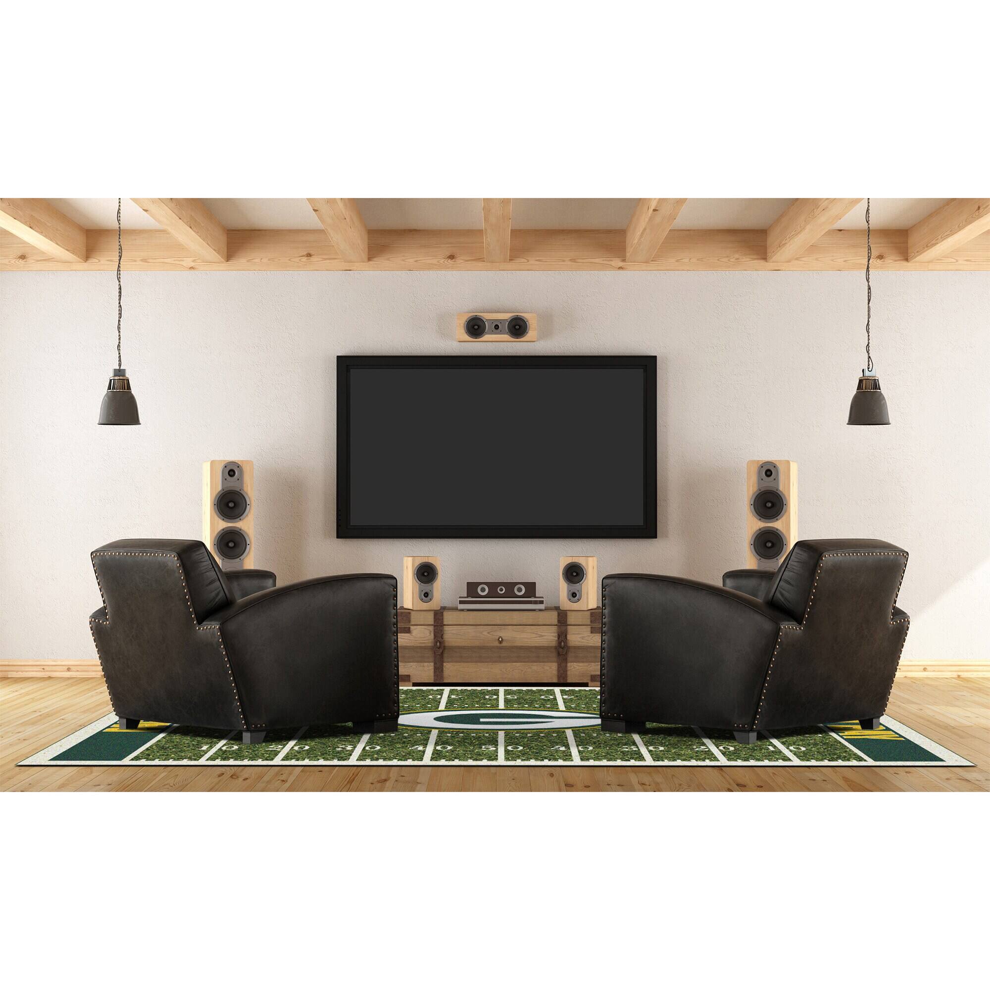 Alt View 1. Imperial - Green Bay Packers 5'4'' x 7'8'' Home Field Rug - Multicolor.