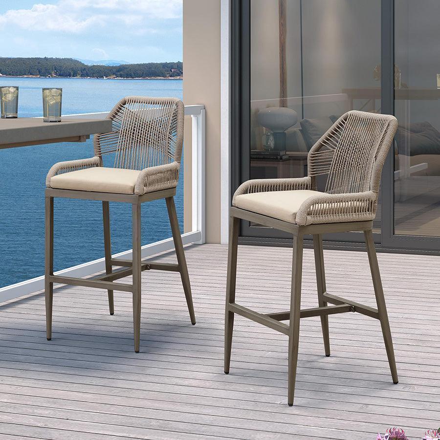 Light Grey-& Khaki-Bar Height