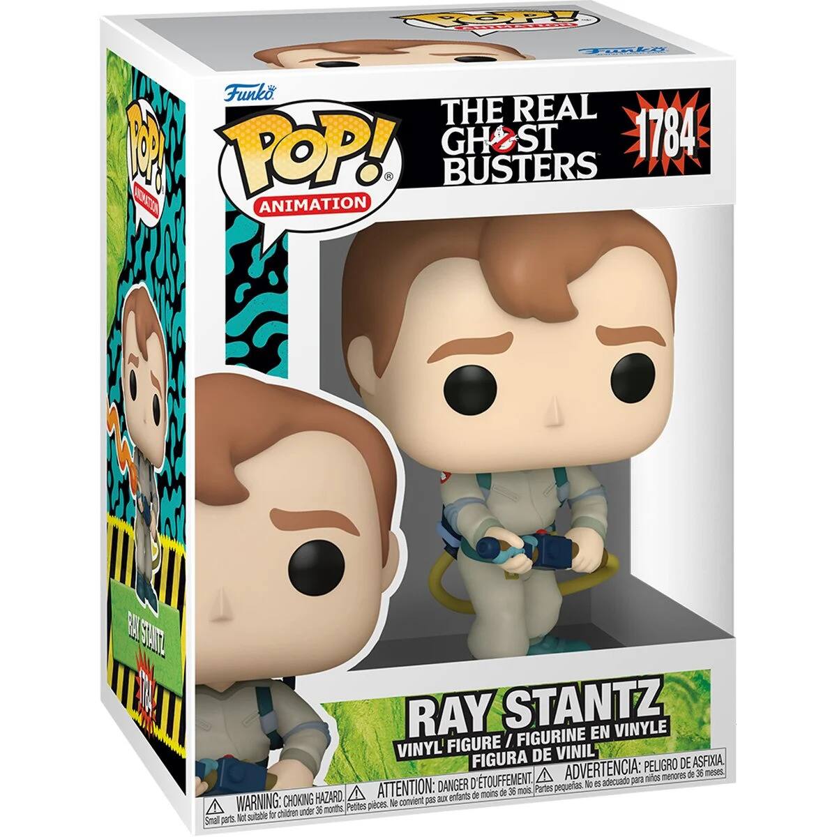 10 RP P LO Funko THE REAL 1 POP! GH ST 1784 BUSTERS MONCIA ANIMATION B SILITZ  RAY STANTZ VINYLE FIGURINE EN FIGURE  VINYL DE VINIL FIGURA ADVERTENCIA: PELIGRO DE ASFIXIA. menores de 38 meses D'TOUFFEMENT. adecuado para miros DANGER pequetas No as HAZARD ATTENTION: au enftants de moins de 36 mois Partes WARNING: CHOKING Petites pieces. Ne convient pas children under 36 artron Io sutable t Smal parts