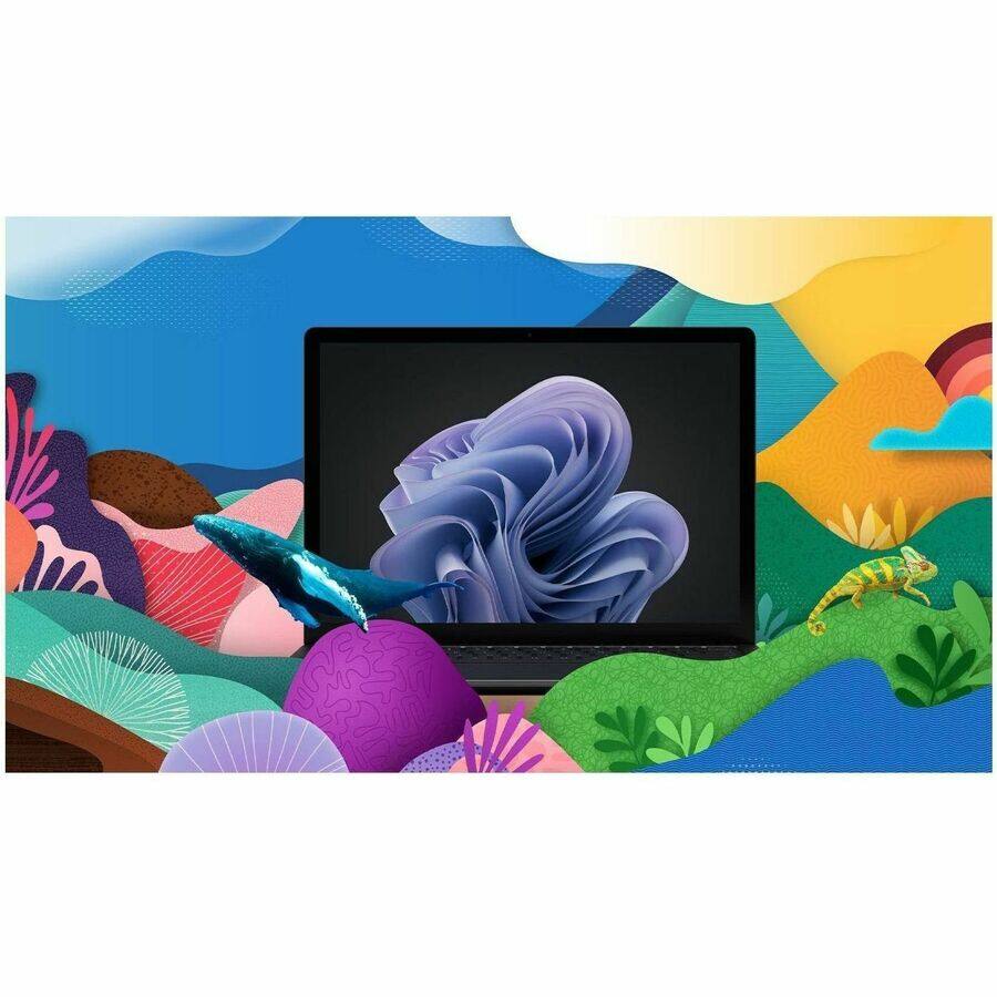 Alt View 3. Microsoft - Microsoft Surface Laptop 6 15" Touchscreen Notebook - Intel Core Ultra 7 165H - 32 GB - 512 GB SSD - English Keyboard - Black.