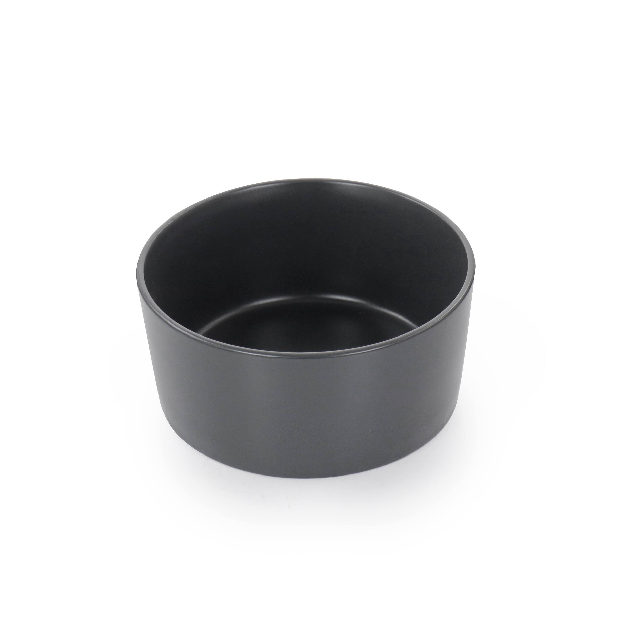 Alt View 4. Elama - Elama Luxmatte Dark Grey 16 Piece Dinnerware Set - Dark Gray.