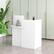 Alt View 14. Costway - Front Reception Desk with Open Shelf and Lockable Drawer - White.