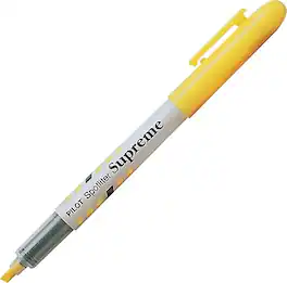 Pilot - Spotliter Supreme Fluorescent Highlighters, Chisel Tip, Yellow Ink, Dozen